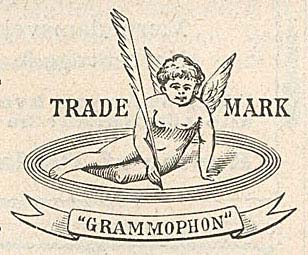 Den skrivende engel var pladeselskabet Grammophone's varemrke. Siden kom hunden og et nyt navn: His Master's Voice