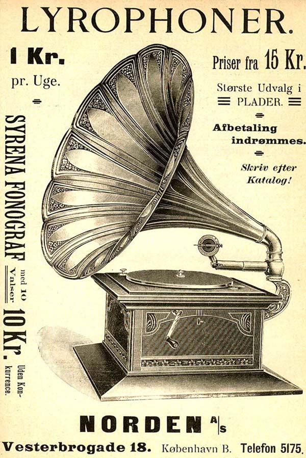 Annonce fra 1908.